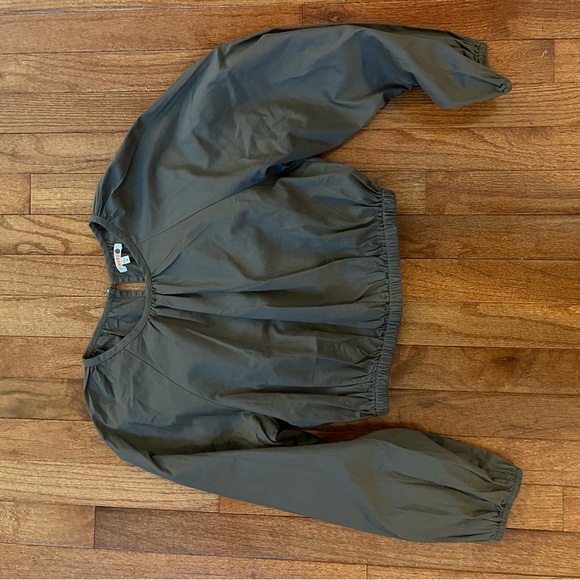 Sundry cropped cotton blouse womens size 0 - Picture 5 of 6